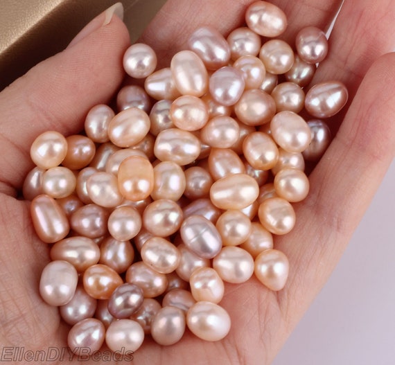 Pearl Beads Pink Pearls For Sale 100 Pcs Pink Loose Artificial