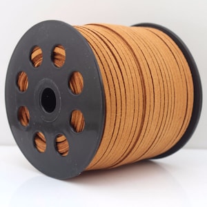 3mm Faux Suede Cord: Natural Color Jewelry Lace
