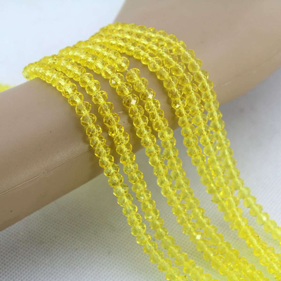 60OFF 100 Pcsfaceted Yellow Crystal Yellow Crystal Beads Etsy UK