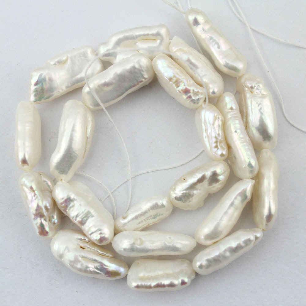 Freshwater Pearls Biwa pearl Beads 9x19mm pearl Natural Biwa | Etsy