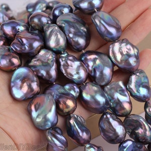 19-20x20-25mm Good Luster Large Baroque Pearls, Loose Baroque Pearl Beads,Huge Fireball Pearl ,Pearl For Jewelry Making--16 inches-YHZ003-4