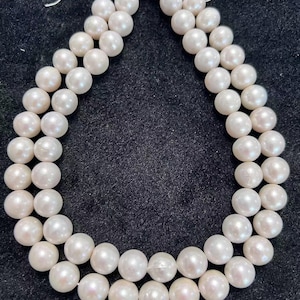 13-14mm High quality Big White Edison Pearl Beads, Full strand Freshwater Pearls,Nucleated Pearl Round Loose Pearls--26pcs-15.2inches