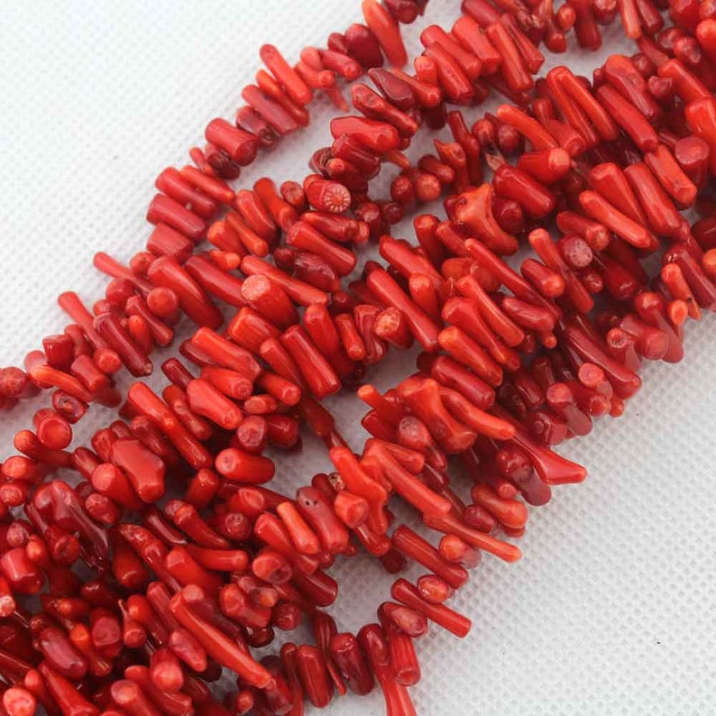 10% Discount Coral Beadsone Full Strandred Stick Coral | Etsy