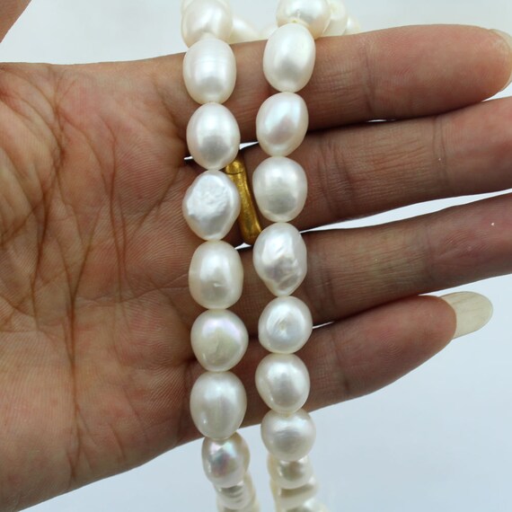 8/10/12/14MM White South Sea Shell Pearl Round Beads Necklace
