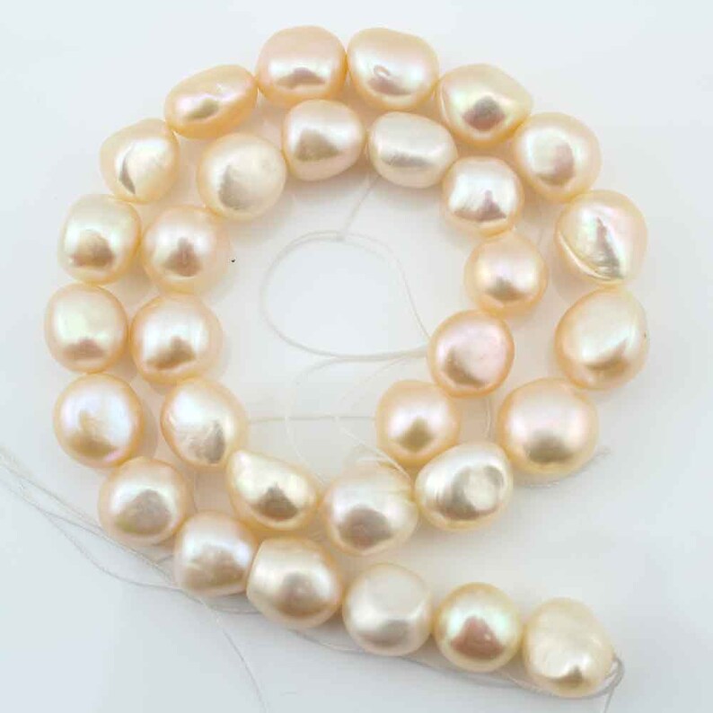 AA12-15mm Baroque Pearl Beads,Freshwater Natural Pearl Beads,Pink Pearl Beads,One Full Strand,Gemstone Beads--30 Pieces---15.5 inches--FS99