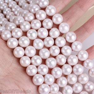 11-12mm Natural White Freshwater Pearl Beads,High luster White Edison Pearl Beads,Wedding Pearl Jewelry,Pearl For Necklace Design-ADS0020
