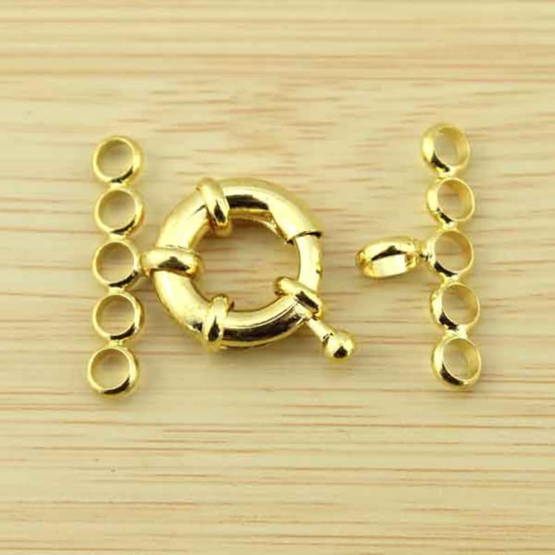 High Quality 5 row Jewelry Clasp,5 Pcs Steering Wheel Clasps Connector,Golden Plated Clasp,NecklaceBracelet Clasp,Clasp Findings--CL009