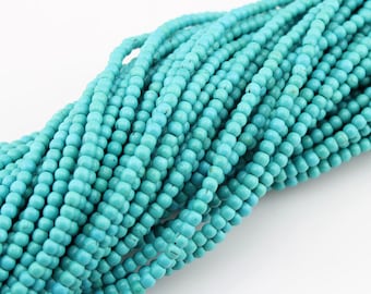 Full Strand,4mm Turquoise Gemstone Beads,Blue Turquoise Beads,Loose Beads For DIY Jewelry Making--4mm--120 Pcs-16 inches--BT002