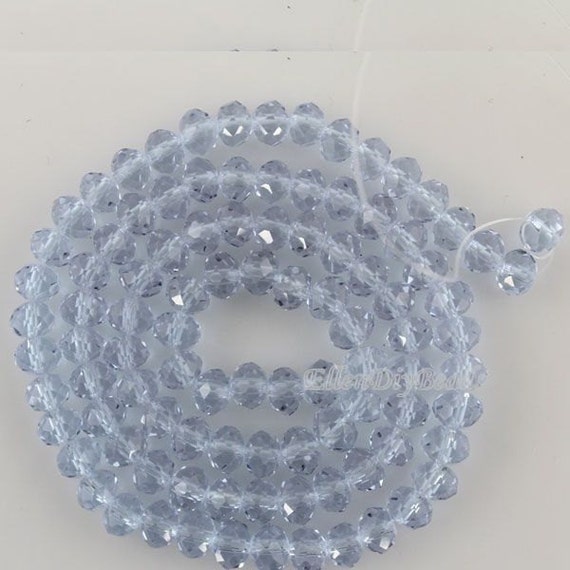 60 OFF 100 PCS New 6mm Romantic Lilac Rondelle Faceted Crystal Beads fashion Lilac Crystal Beads 1strand gemstone Beads supplies br077 Etsy Ireland