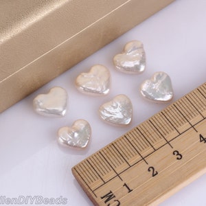 12x13mm Good Quality Natural Heart shape White Freshwater Pearls,Loose Freshwater Cultured Pearls,Genuine Lustrous Pearls-WH009