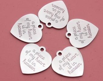 Bracciale Commemorativo FAADBUK 'Il Mio Cuore Vive In Paradiso' – Regalo Di Condoglianze In Rame Per Ricordare Chi Ami