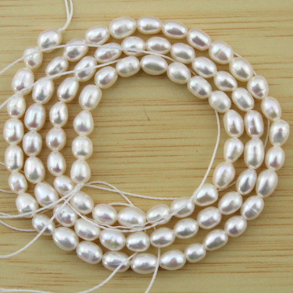 2.8-3.3mm Natural Real  Freshwater Pearl Beads,Loose White Rice Pearl Beads,Wedding Pearl,Wholesale Pearls,Full Strand-14 inches-XDZ003