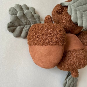 Acorn, Gift for Him, Plush acorn, Stuffed acorn, Gift for Her, Woodland nursery decor, Christmas acorn decor, Acorn nursery pillow