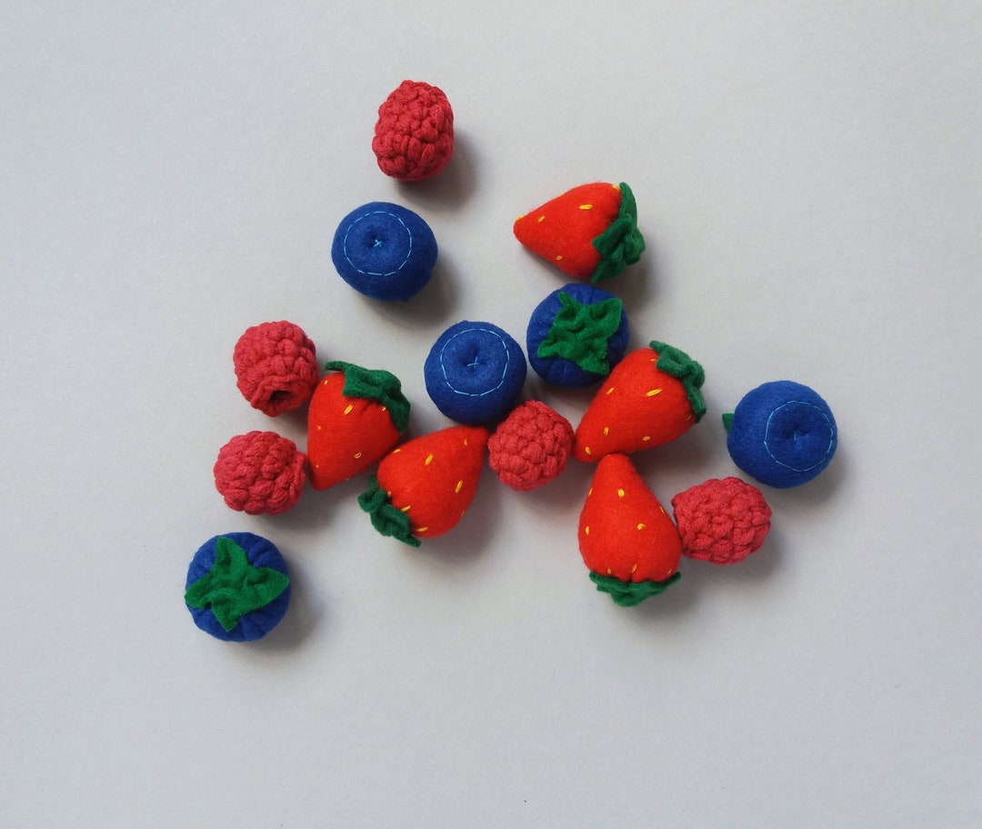 Play Fruit Felt Berries Play Food Fruit Set Felt Food - Etsy