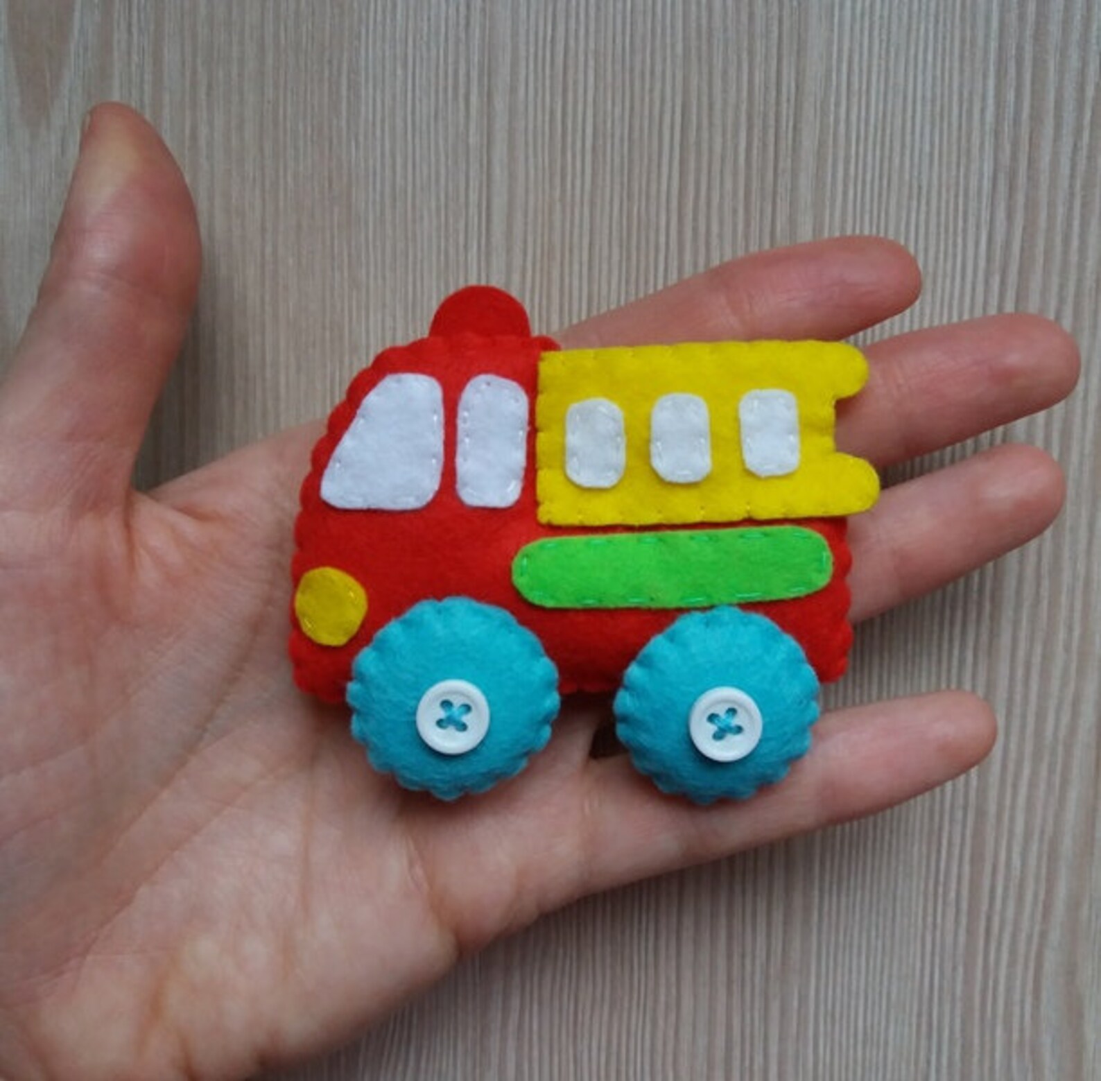 Fire Engine Pattern Fire Truck Pattern Felt Fire Engine Fire Etsy