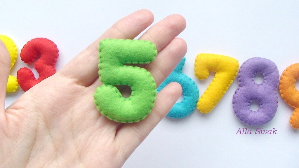 Numbers Using Felt Felt Numbers PDF Pattern 1-10 Soft Toy, Colorful Numbers, Educational ...