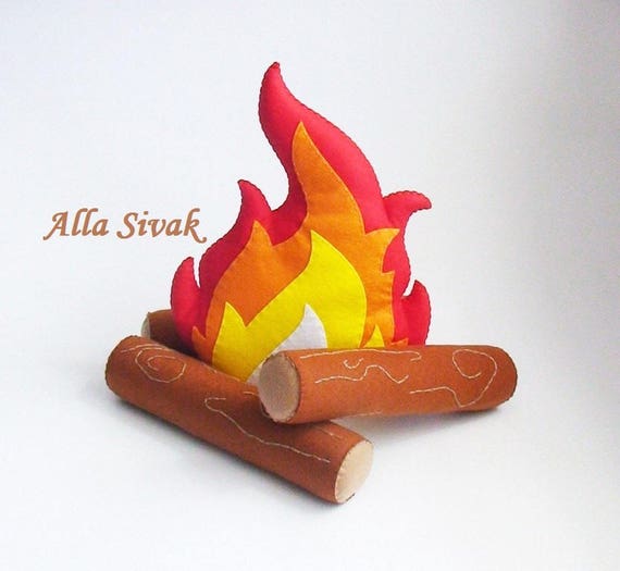 plush campfire set