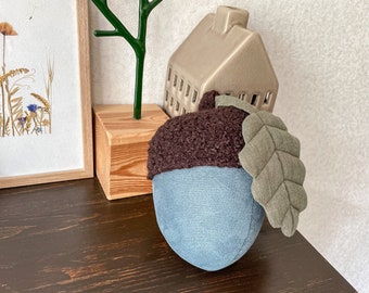 Acorn pillow, Thanksgiving decoration, Halloween decor, Woodland decor, Country decor, LGBTQ decor, Rustic fall decor