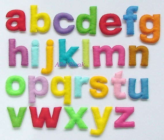 lowercase alphabet magnets