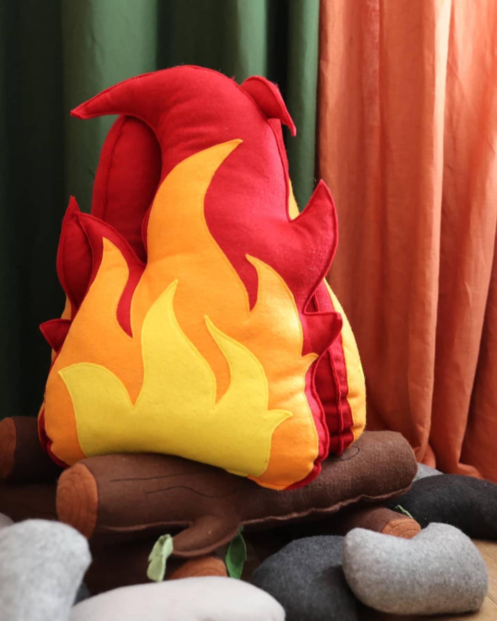 Play Campfire Plush Campfire Set Toy Camp Fire Big Set Etsy