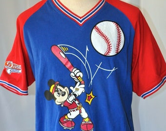 mens mickey mouse baseball jersey