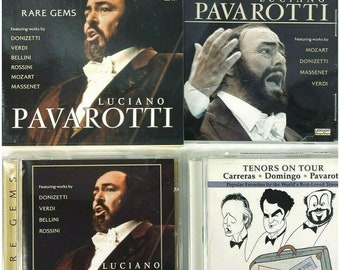 Luciano Pavarotti CD Bundle Rare Gems Tenors On Tour Domingo Carreras 1997-1998