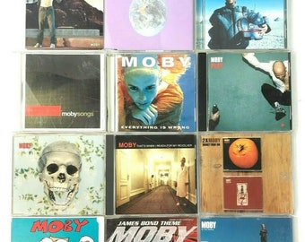 Moby 13 CD Bundle Hits 007 Revolver CK Promos Hotel Happiness Porcelain Play Run 1995-2002 Electronica