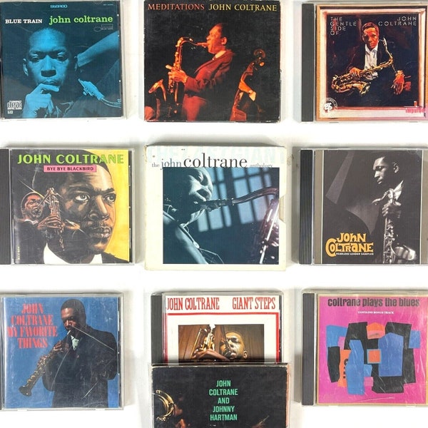 John Coltrane 10 CD Bundle Blues Train Bye Blackbird Gentle Side Giant Steps Favorite Things Meditations 60s Jazz