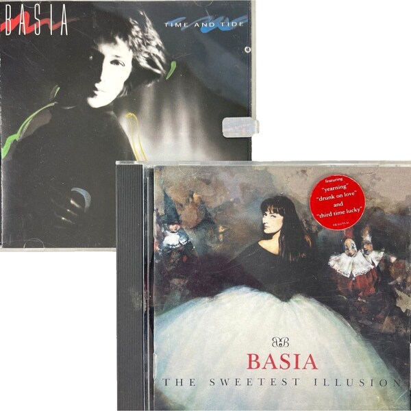 Basia 2 CD Bundle Time And Tide 1987 + Sweetest Illusion 1994 Synth Jazz