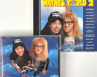 Waynes World 1+2 Movie Soundtrack  2 CD Bundle Aerosmith Party Time Excellent 1992-1993