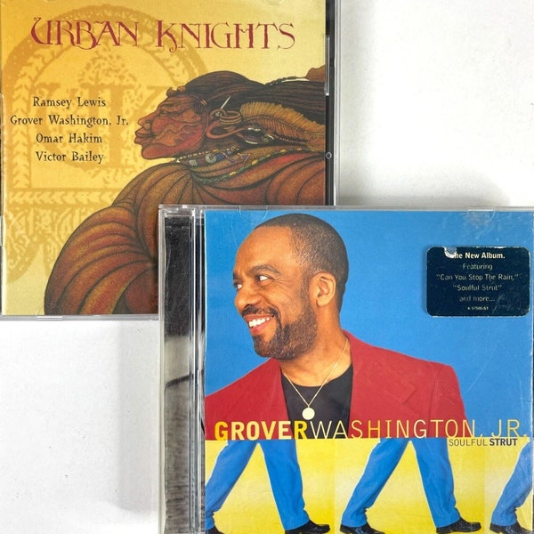 Grove Washington Jr Urban Knights 2 CD Bundle Soulful Strut Ramsey Lewis Soul Jazz 1995