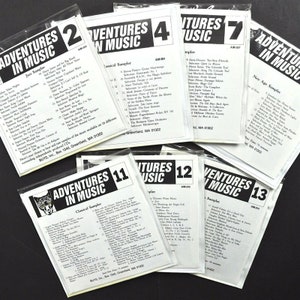 Adventures In Music 7 CD Bundle Blues Jazz Folk Classical Promo Samplers 1990-1991