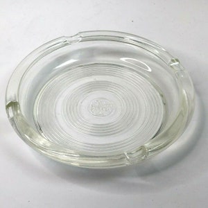 Vintage GE General Electric Stove Range Top Coil Promo Ashtray Glass 7&quot; Mid Century 1950s-60s