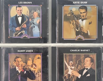 Vintage Time Life Big Bands 4 CD Bundle Artie Shaw Harry James Charlie Barnet Les Brown 1992