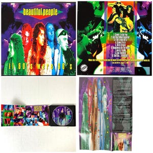 May include: A CD case with the album "Beautiful People: If 60's Were 90's". The cover features a group of people with long hair and colorful clothing. The CD case is open, revealing the CD and additional artwork.