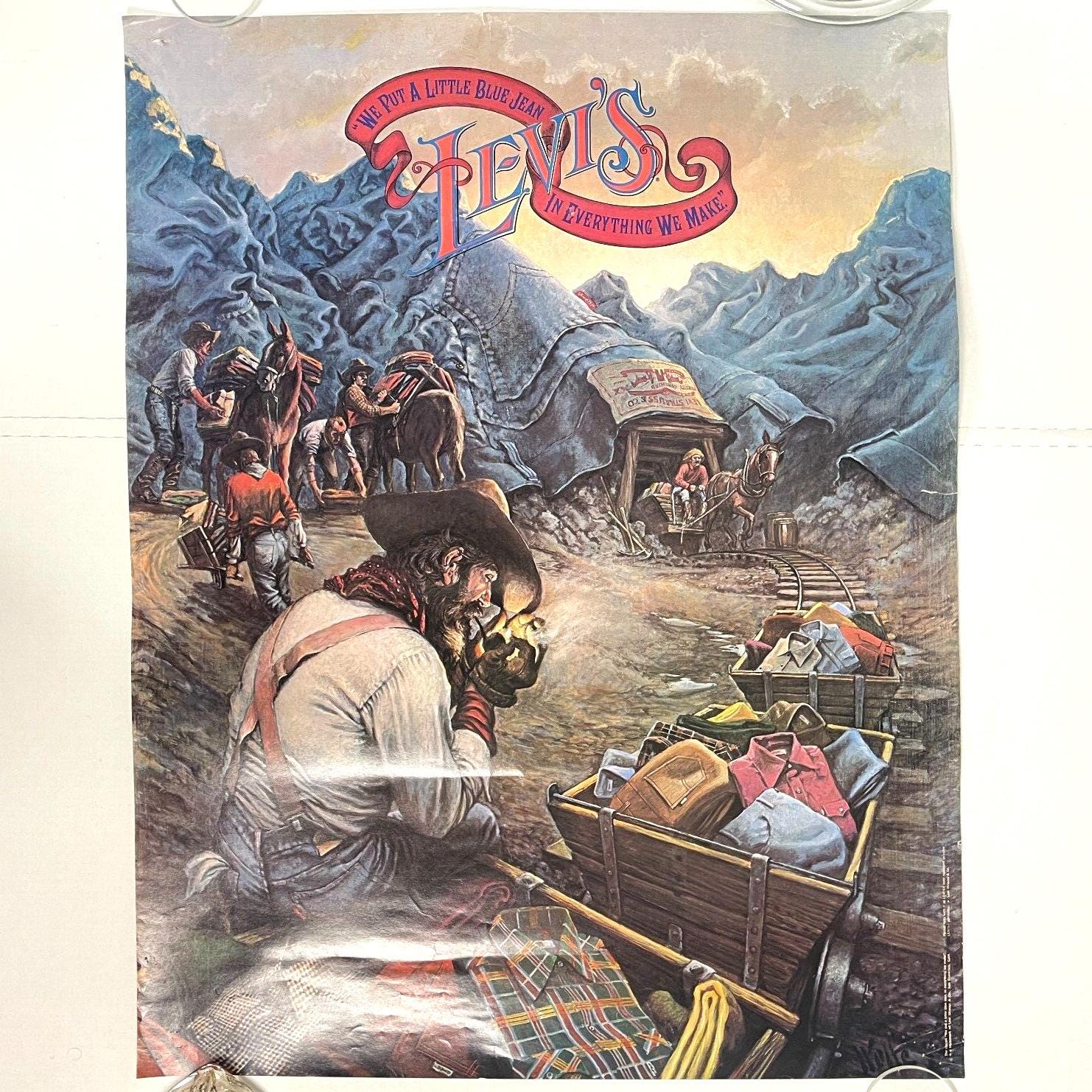 1970s Levi Poster - Etsy