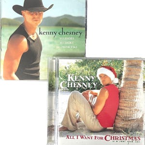 Kenny Chesney No Shoes Shirt Problem All Want For Christmas Good Tan 2 CD Bundle 2003