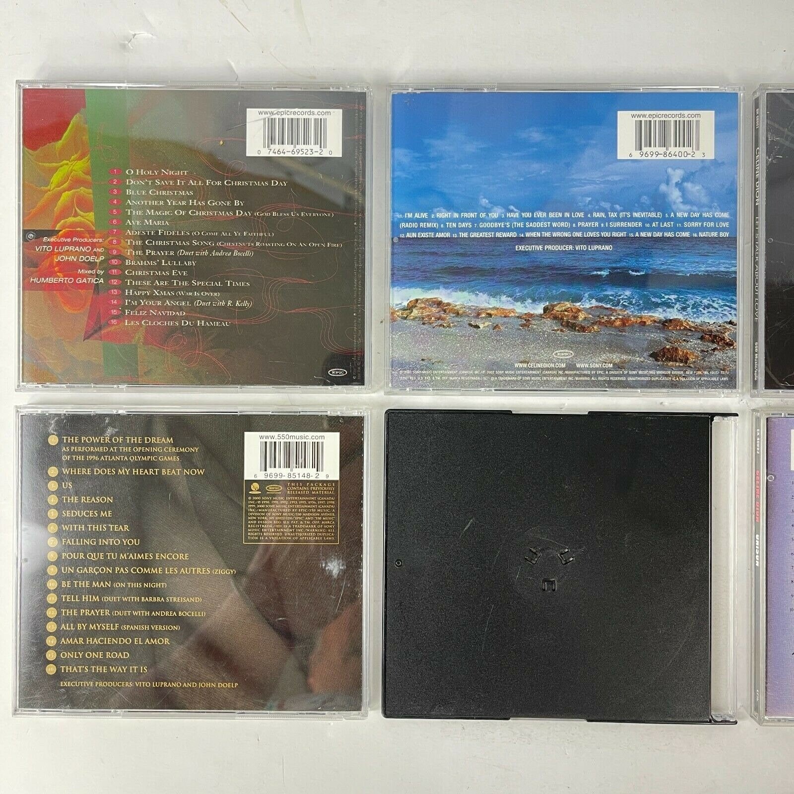 Celine Dion 6 CD Lot + VIP Concert Pass Unison Collectors