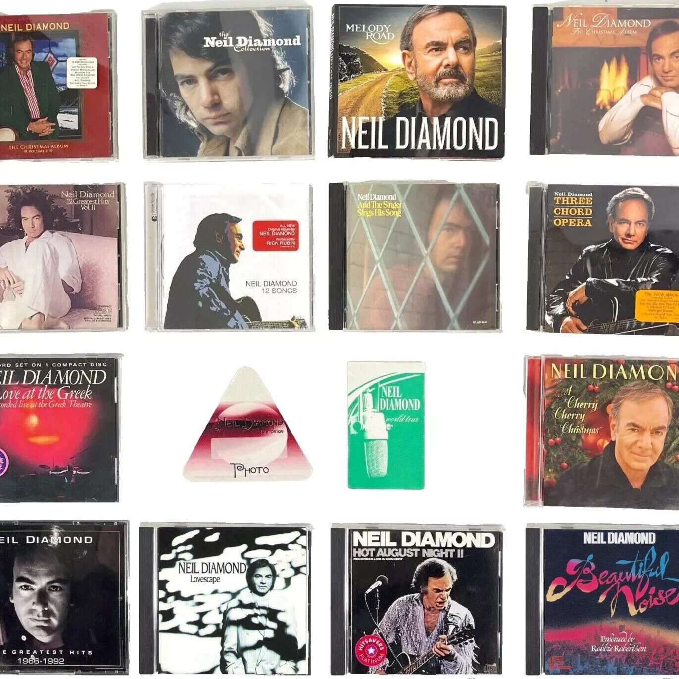 Neil Diamond 16 CD + Concert Pass Bundle Greatest Hits Love