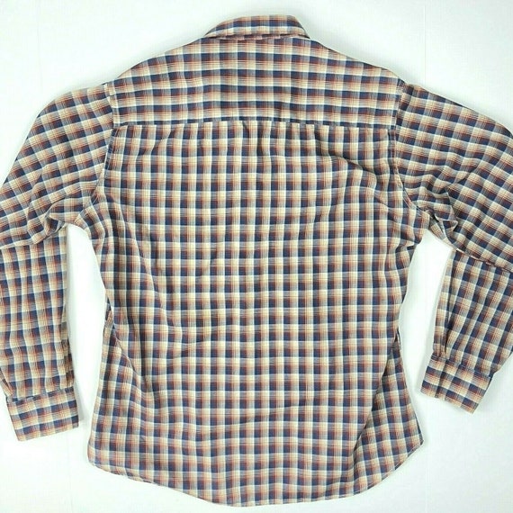 Vintage Levis Tapered Fit Plaid Long Sleeve Shirt… - image 4
