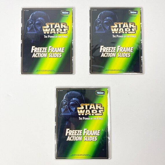 Star Wars Vintage Freeze Frame 35 Action Slides + 3 Holder