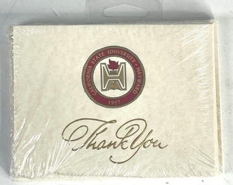 Cal State Hayward CSU Vintage College Thank You Notecards Envelopes Set East Bay Area NorCal