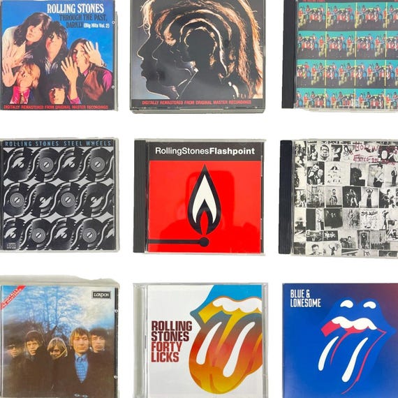 Rolling Stones 10 CD + Wyman Book Lot Between Buttons Exile Main