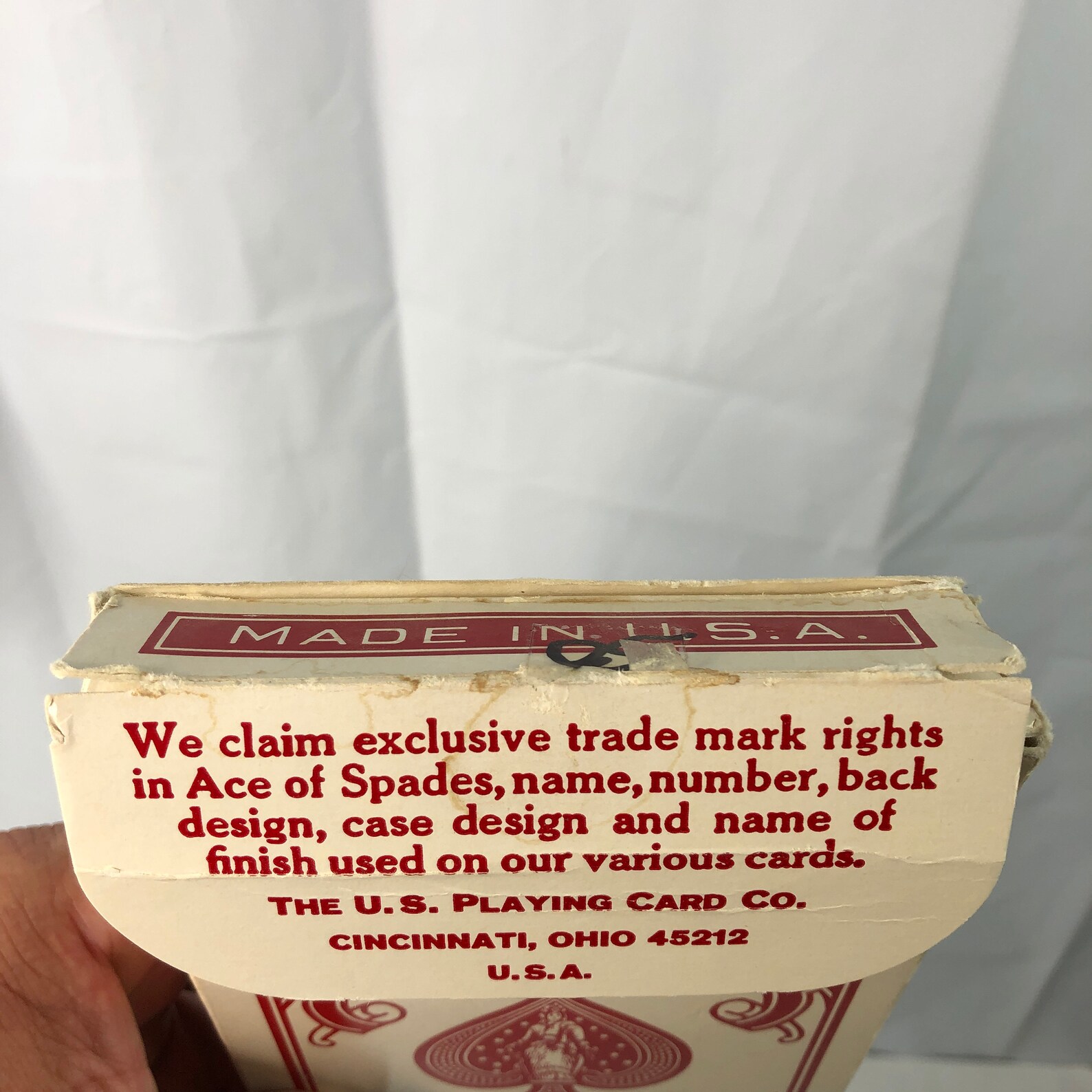 Vintage Big Bicycle 8082 Jumbo Playing Card Deck Red Ohio USA No UPC