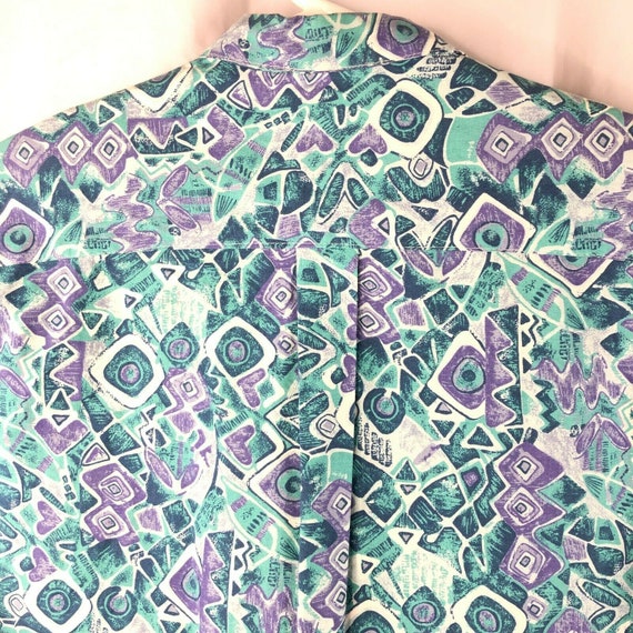 Vintage WHOoo's Oversized Button Front Shirt True… - image 6