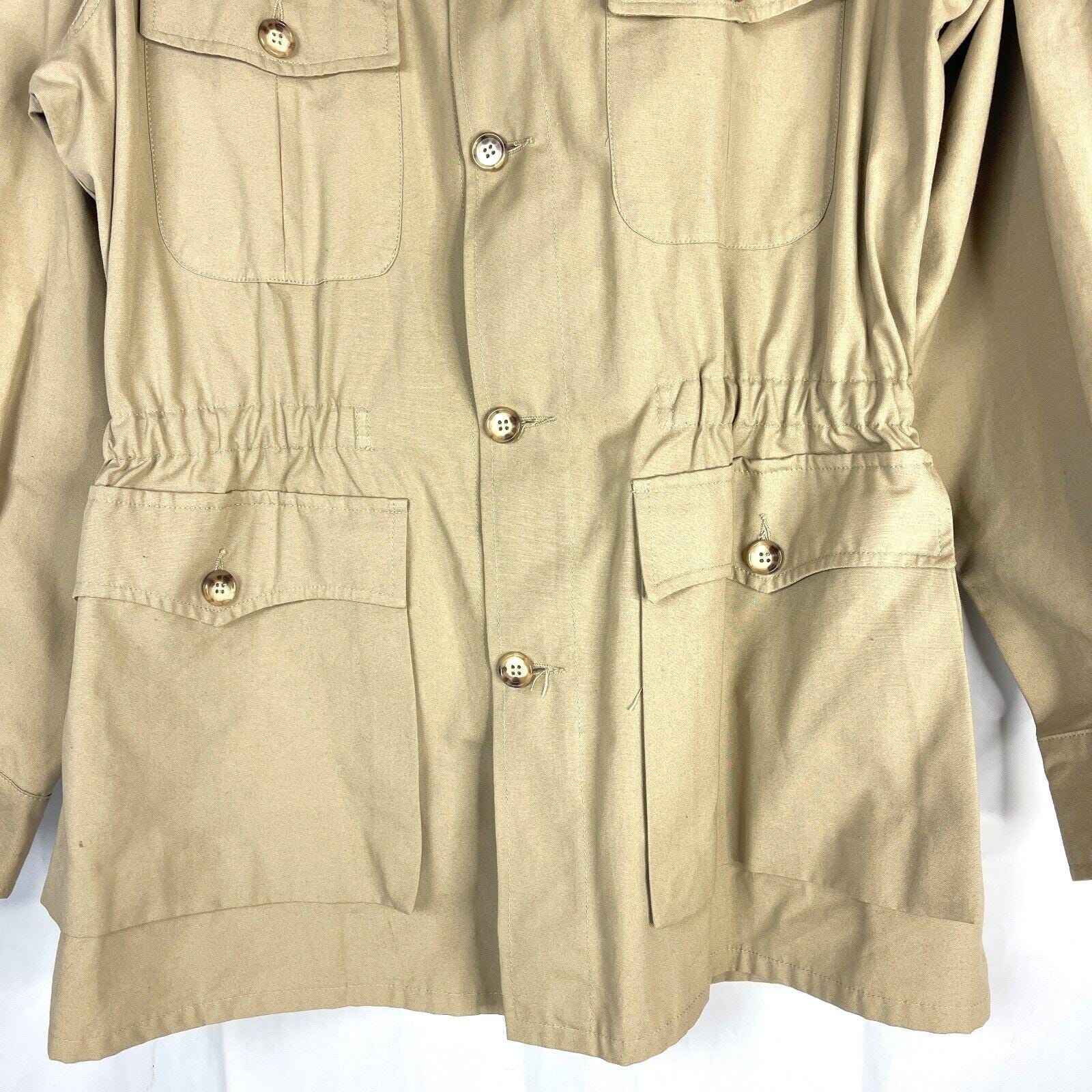 Banana Republic Vintage Khaki Safari Jacket 38 Mens 47x32 W