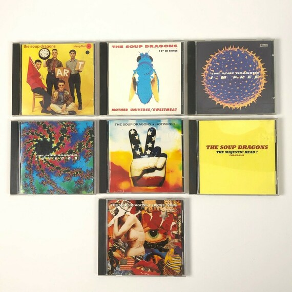 Vintage the Soup Dragons 7 CD Bundle Hotwired I'm Free Hang-ten