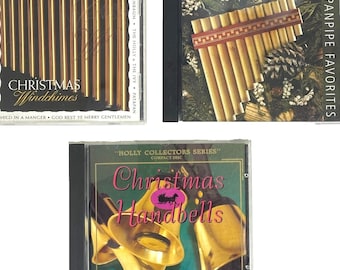 Campanelli eolici di Natale, campanelle, flauti di Pan, preferiti, pacchetto da 3 CD, strumentale, facile da ascoltare, rilassante