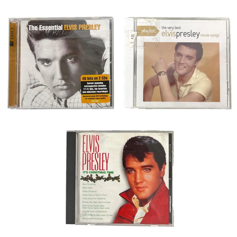 Elvis Presley 3 CD Bundle Essential Hits Very Best Movie Songs