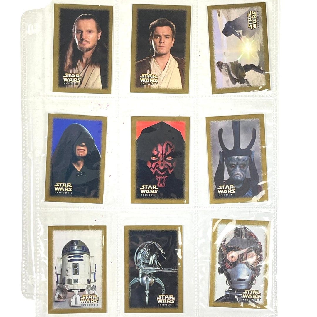 Star Wars Ep 1 Phantom Menace Vtg 18 Sandylion Sticker Set 1999